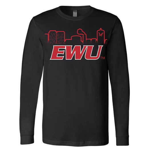 EWU Cheney Skyline Long Sleeve Tee - Eastern Washington University - Walk-On Apparel
