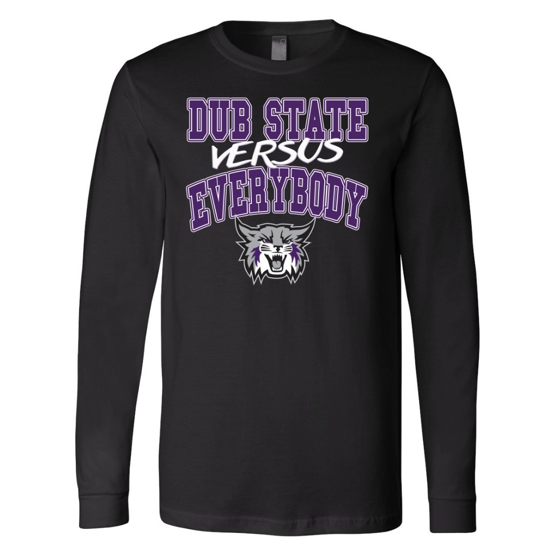 Weber State Dub State Versus Everybody Long Sleeve Tee - Weber State - Walk - On Apparel