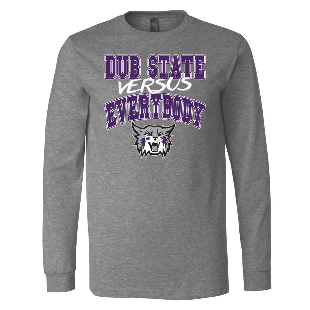 Weber State Dub State Versus Everybody Long Sleeve Tee - Weber State - Walk - On Apparel