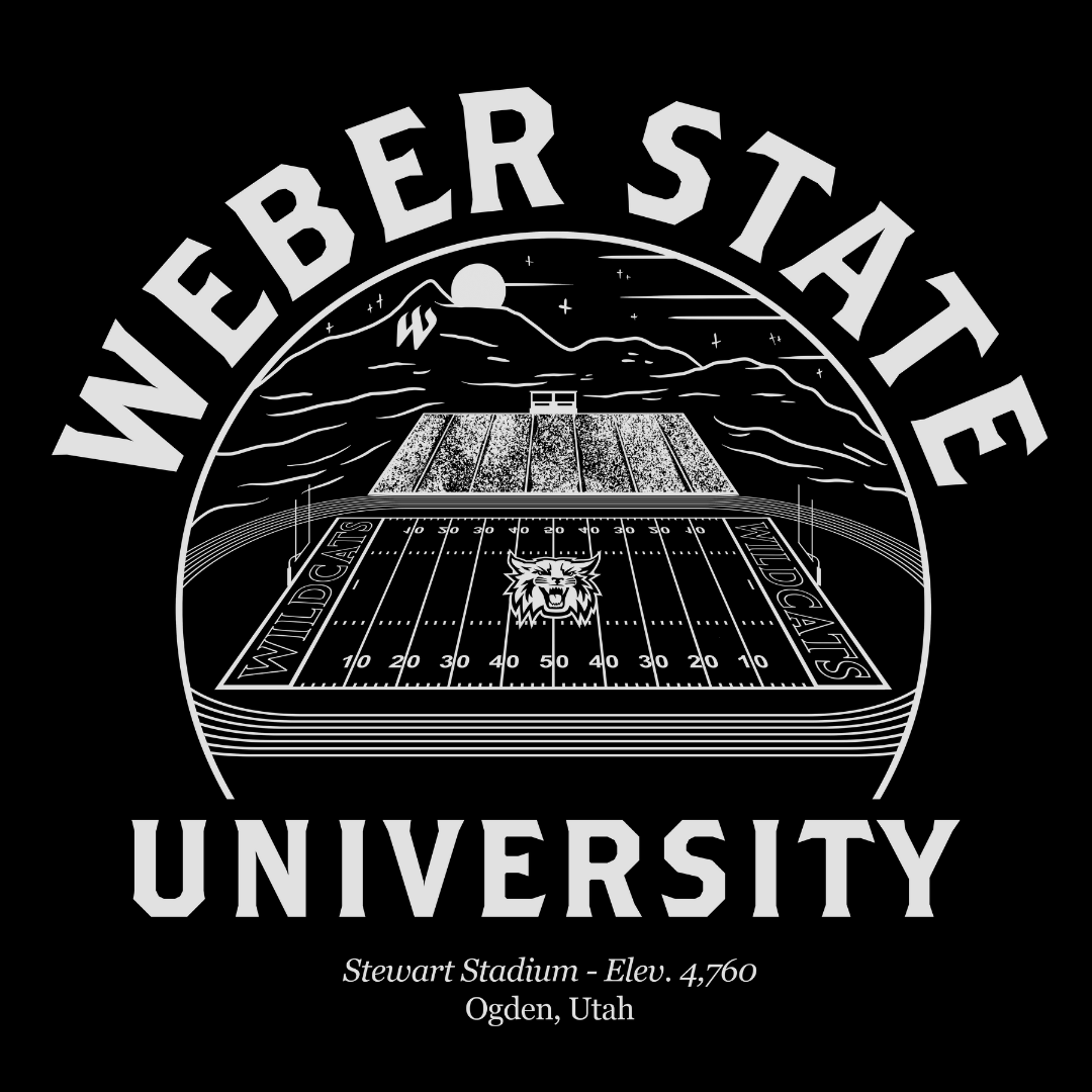 Weber State Stewart Stadium Long Sleeve Tee - Weber State - Walk - On Apparel