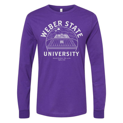 Weber State Stewart Stadium Long Sleeve Tee - Weber State - Walk - On Apparel