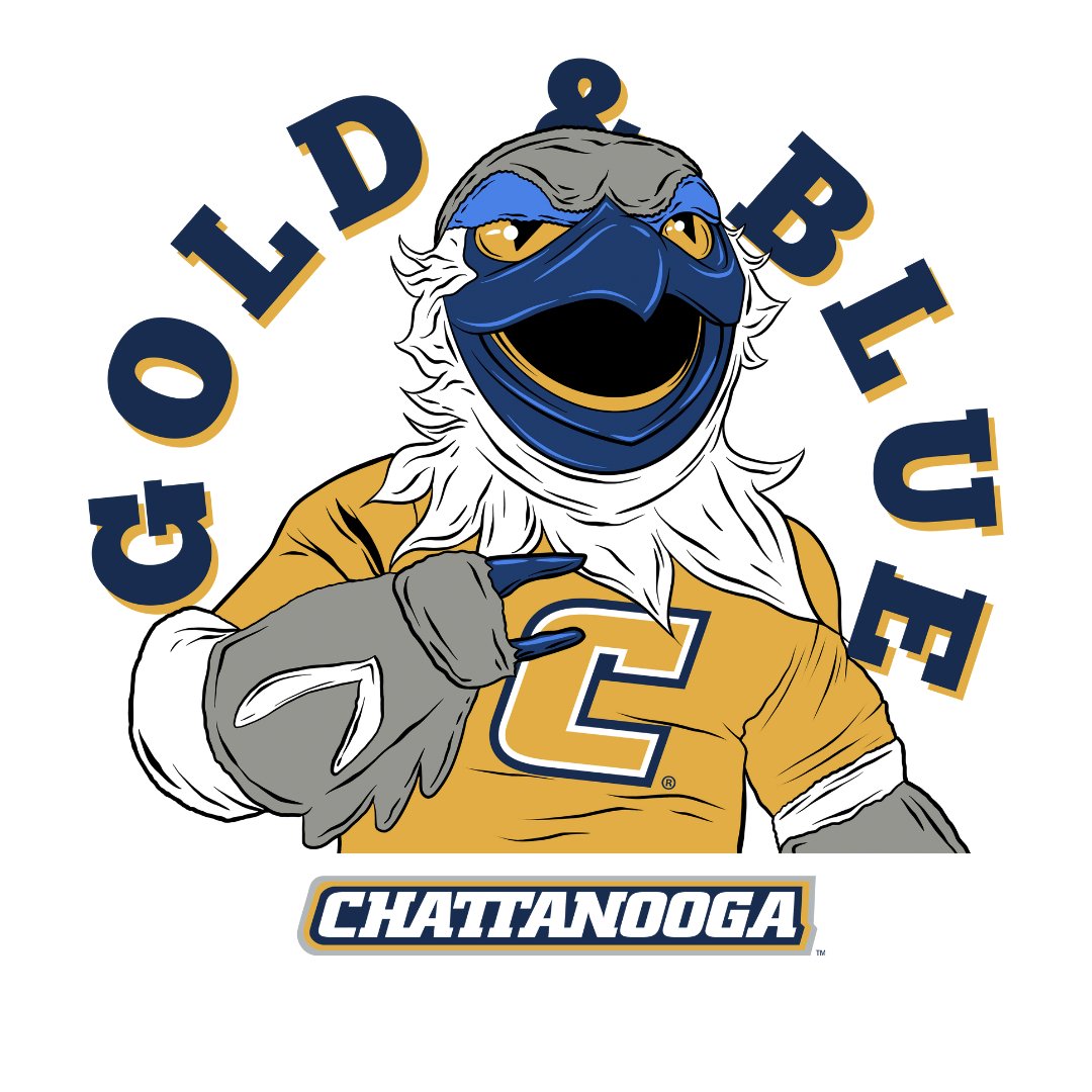 Chattanooga Scrappy Gold + Blue Tee - Chattanooga - Walk-On Apparel