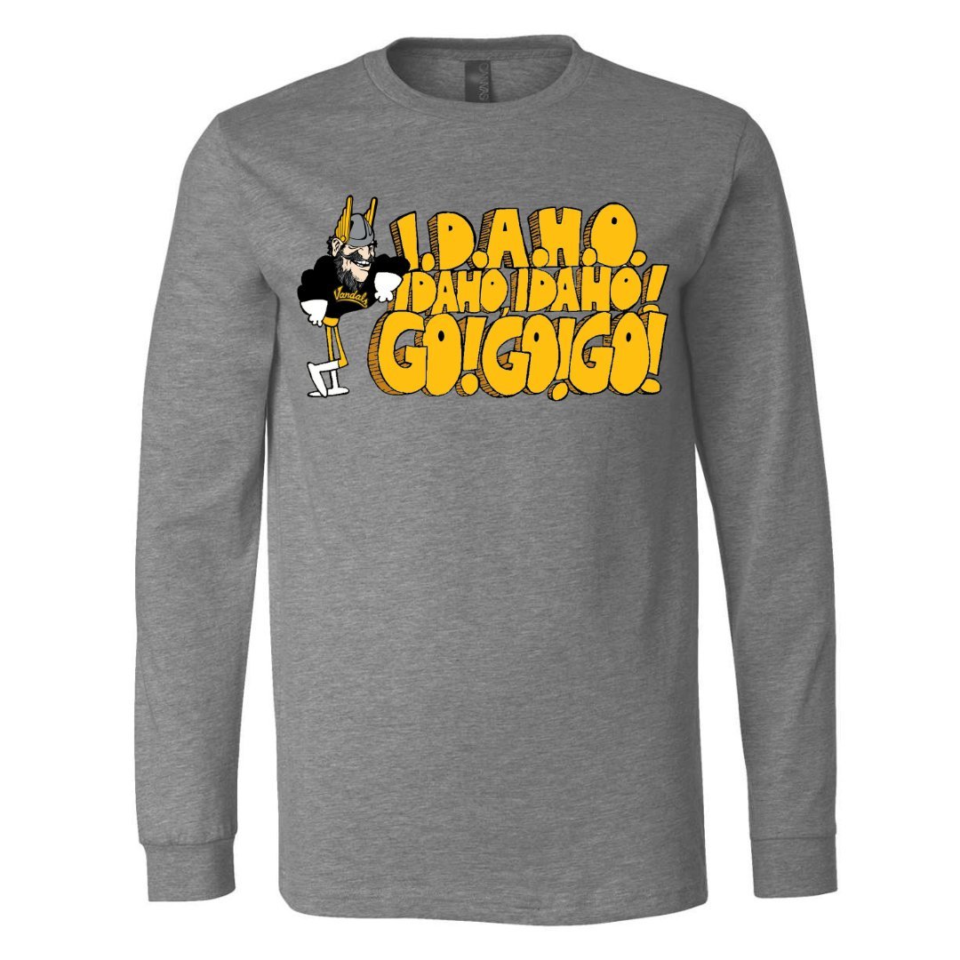 Idaho I.D.A.H.O. Long Sleeve Tee - University of Idaho - Walk-On Apparel