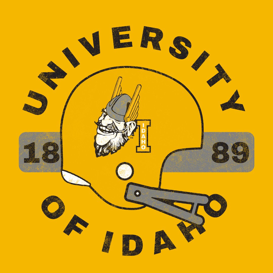 Idaho Throwback Helmet Long Sleeve Tee - University of Idaho - Walk-On Apparel
