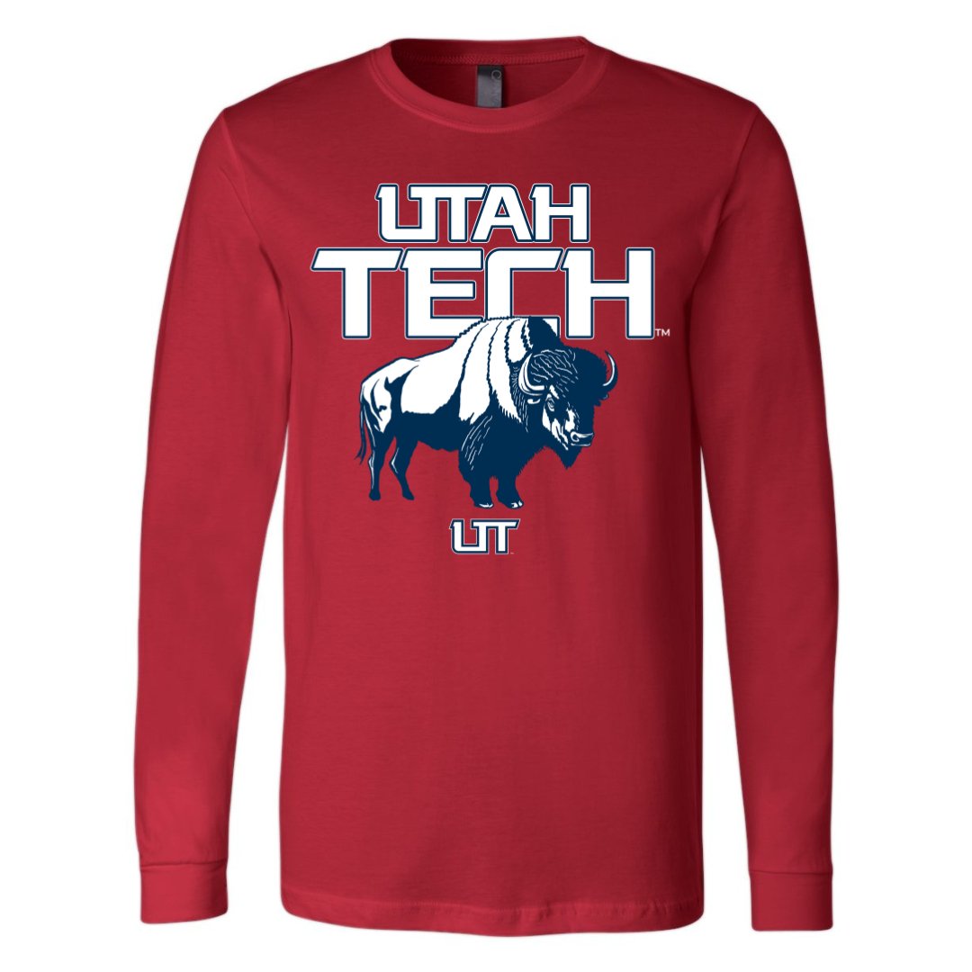 Utah Tech Bison Long Sleeve Tee - Utah Tech University - Walk-On Apparel