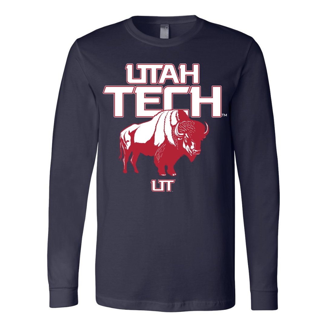 Utah Tech Bison Long Sleeve Tee - Utah Tech University - Walk-On Apparel