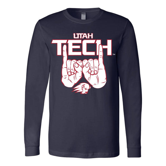 Utah Tech Horns Long Sleeve Tee - Utah Tech University - Walk-On Apparel