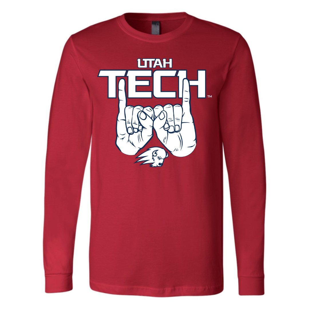 Utah Tech Horns Long Sleeve Tee - Utah Tech University - Walk-On Apparel