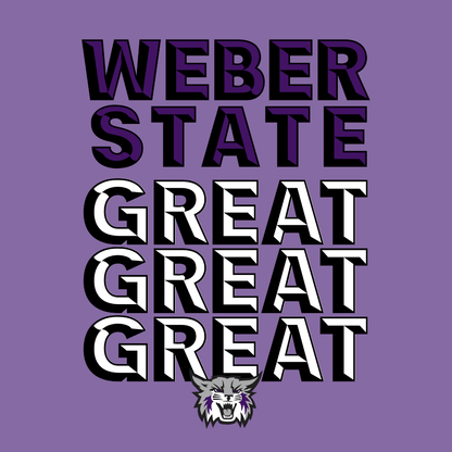 Weber State Great, Great, Great Long Sleeve Tee - Weber State - Walk-On Apparel