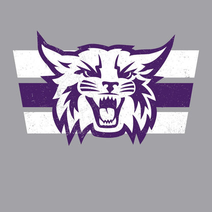 Weber State Grunge Cat Long Sleeve Tee - Weber State - Walk-On Apparel