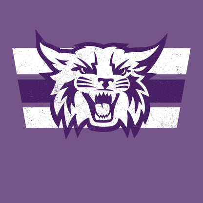 Weber State Grunge Cat Long Sleeve Tee - Weber State - Walk-On Apparel